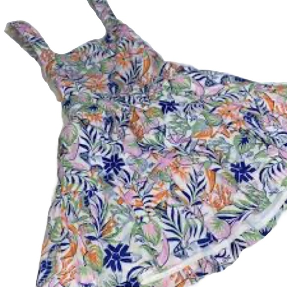 Polo Ralph Lauren Dress Big Girls Sz 16 Linen-Cotton Tropical Beach Summer NWT - Picture 1 of 12